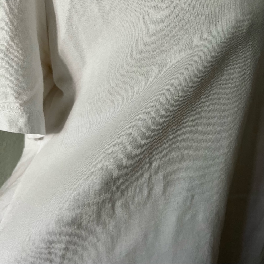 ZARA sz S White Hi Lo Tshirt Tee Williamsburg Brooklyn New York - Picture 6 of 9